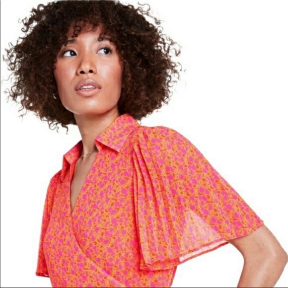 Alexis Dresses Alexis X Target Orange Floral Wrap Dress Poshmark